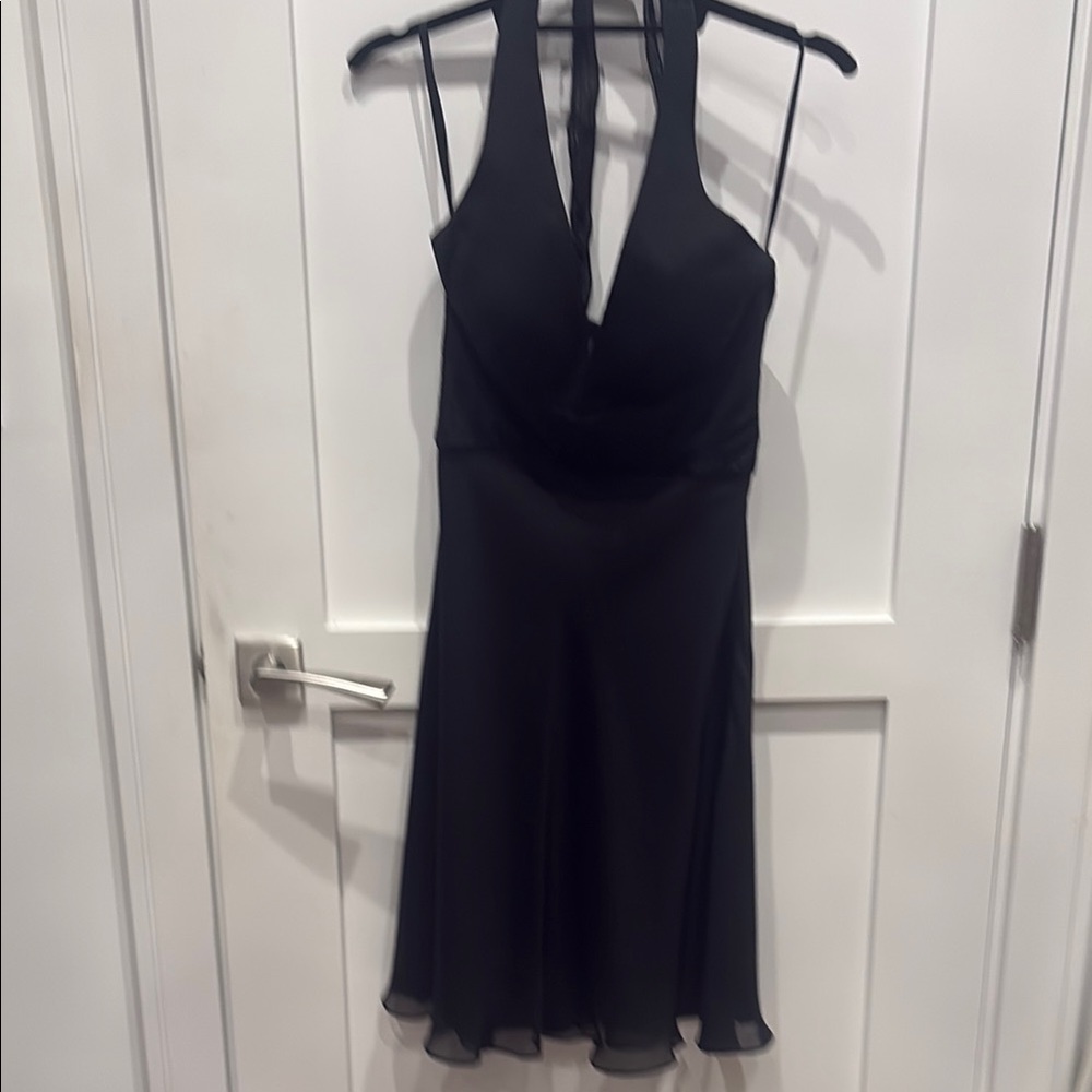Morrell Maxie Black Plunge Backless Sundress